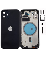 Carcasa Trasera Completa iPhone 12 (EU) (Negro) (OEM)