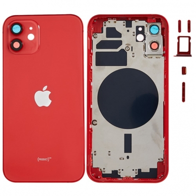 Carcasa Trasera Completa iPhone 12 (EU) (Rojo) (OEM)