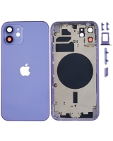 Carcasa Trasera Completa iPhone 12 (EU) (Morado) (OEM)