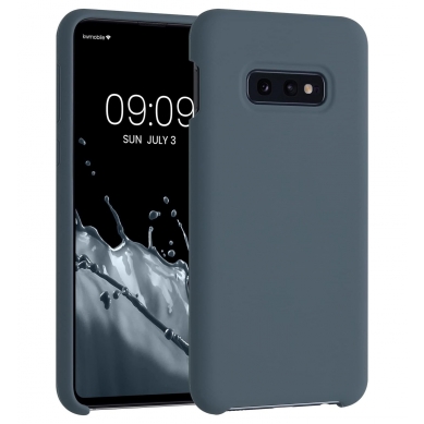 Funda de Silicona Extra Suave Samsung Galaxy S10 E (Azul Marino)