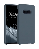 Funda de Silicona Extra Suave Samsung Galaxy S10 E (Azul Marino)