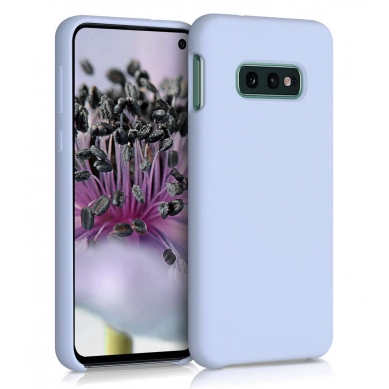 Funda de Silicona Extra Suave Samsung Galaxy S10 E (Azul Claro)