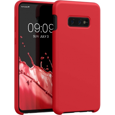 Funda de Silicona Extra Suave Samsung Galaxy S10 E (Rojo)