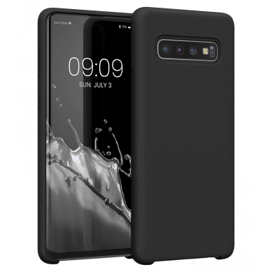 Funda de Silicona Extra Suave Samsung Galaxy S10+ (Negro)