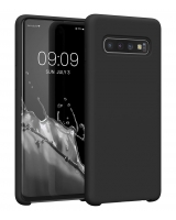 Funda de Silicona Extra Suave Samsung Galaxy S10+ (Negro)