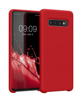 Funda de Silicona Extra Suave Samsung Galaxy S10+ (Rojo)