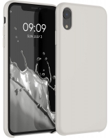 Funda de Silicona Ultra Suave iPhone iPhone XR Blanco Piedra