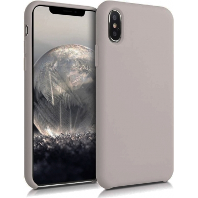 Funda de Silicona Ultra Suave iPhone iPhone XS Max Blanco Piedra