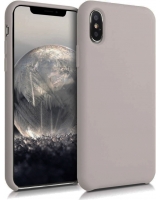 Funda de Silicona Ultra Suave iPhone iPhone XS Max Blanco Piedra