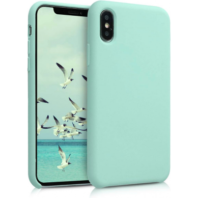 Funda de Silicona Ultra Suave iPhone iPhone XS Max Turquesa