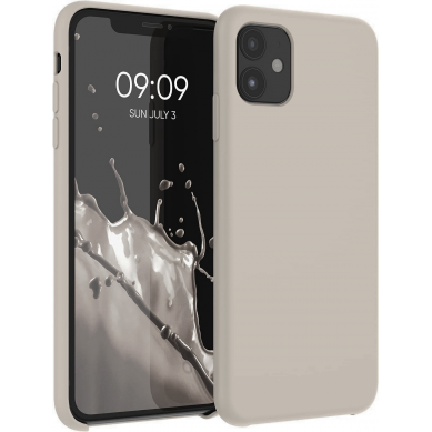 Funda de Silicona Ultra Suave iPhone iPhone 11 Blanco Piedra