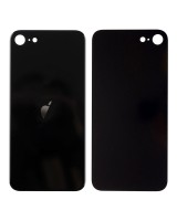 Tapa Trasera de Cristal iPhone SE (2022) (Agujero Ampliado) (EU) (Negro) (OEM)