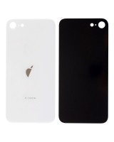 Tapa Trasera de Cristal iPhone SE (2022) (Agujero Ampliado) (EU) (Blanco) (OEM)