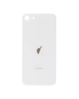 Tapa Trasera de Cristal iPhone SE (2022) (Agujero Ampliado) (EU) (Blanco) (OEM)