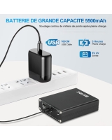 Soldador por puntos portátil ajustable con batería (9 niveles de potencia) (550 mAh)