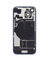 Tapa Trasera de Cristal iPhone 15 (Azul) (Componentes Preinstalados) (Lente Cristal de Zafiro) (OEM)