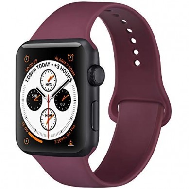 Correa para Apple Watch 42 / 44 / 45 / 49 mm (Burdeos)