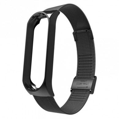 Pulsera Metálica Milanesa Xiaomi Mi Band 5 Negra